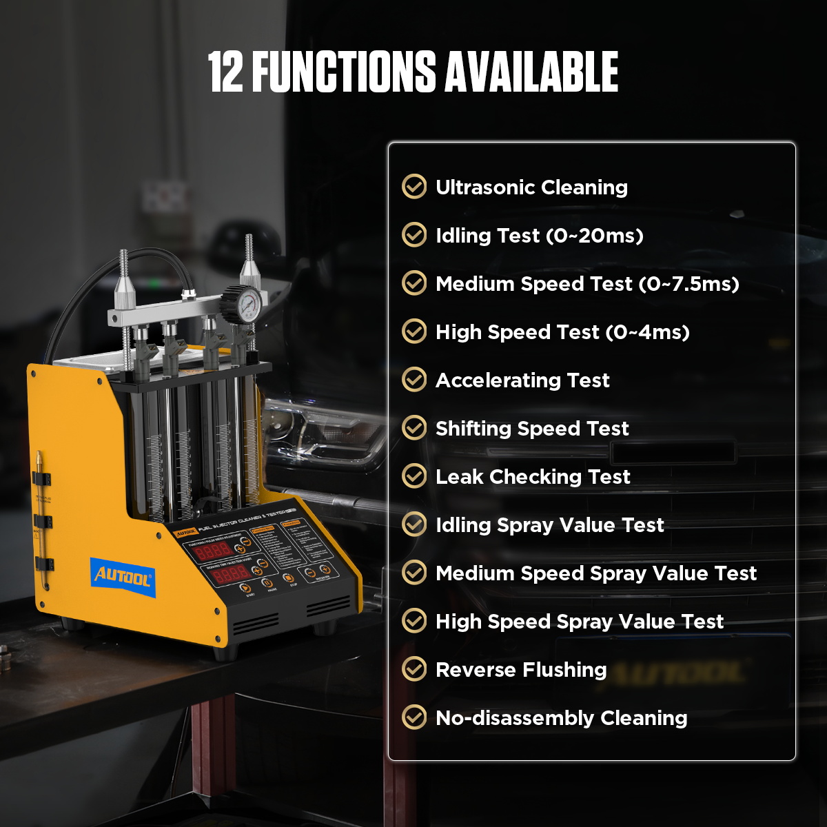 Fuel Injector Cleaner - Máquina de Limpieza de Inyectores para
