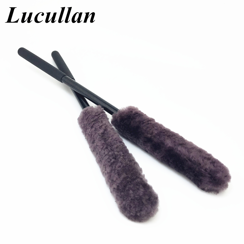 Car Detailing Brush - Lucullan 38CM lana natural lavado de