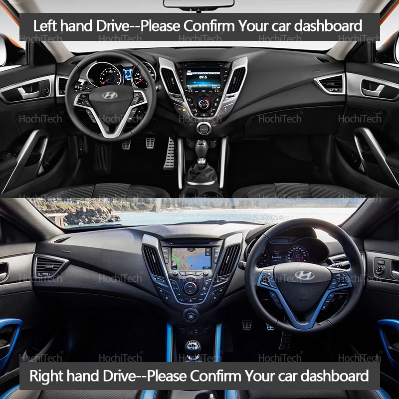 Para Hyundai Veloster 2012 201 - Car Anti-Slip Dashboard Mat reseña y precio