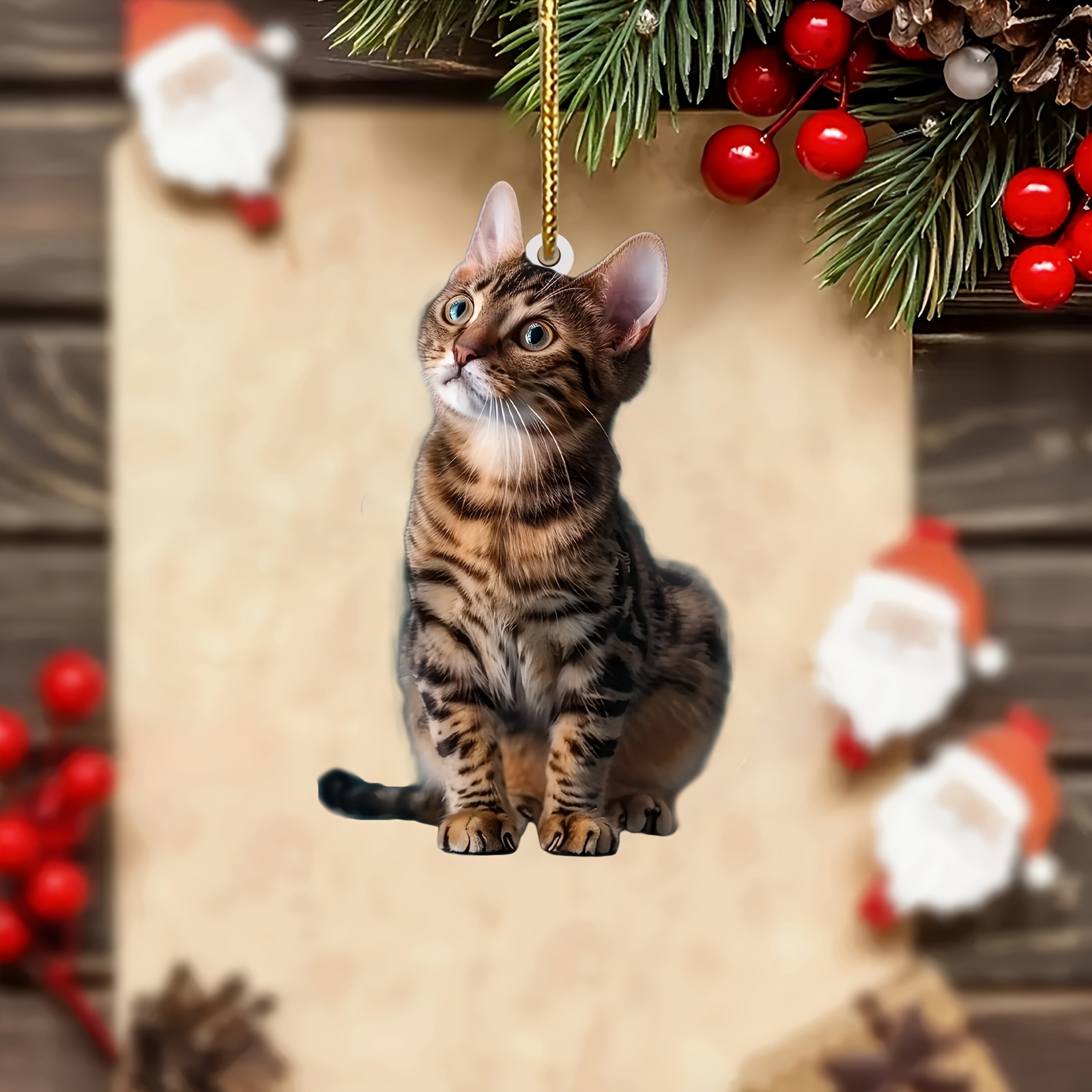 Colgante acrílico de gato plan - Car Accessories Xmas reseña y precio